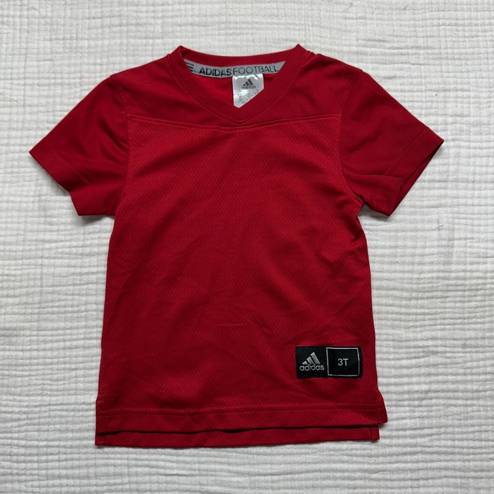Adidas Infant & Toddler Size Blank Jersey Football Red Maroon 3T